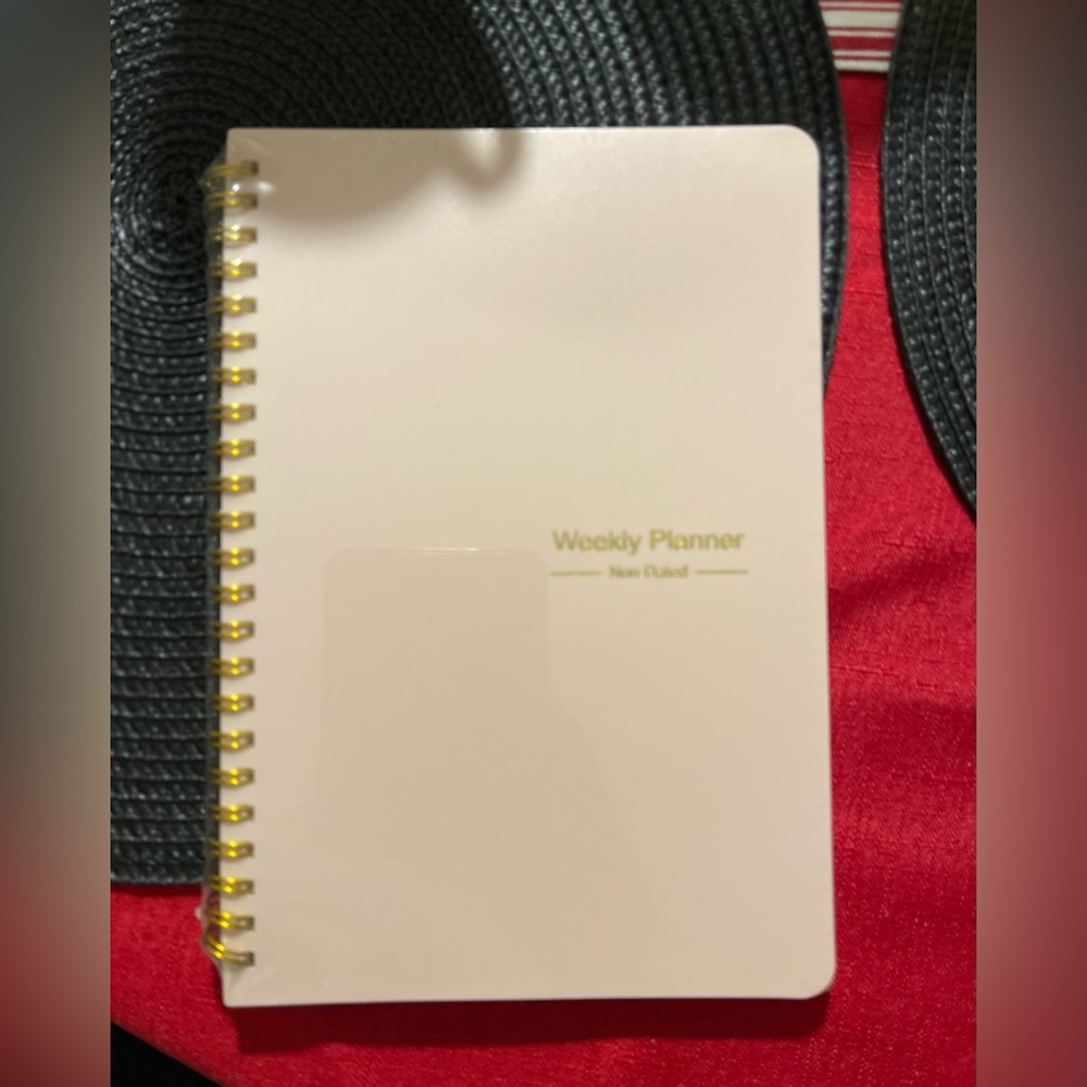 NIP Undated Weekly Planner A5 To Do List Planner Spiral Binding Goal Planner